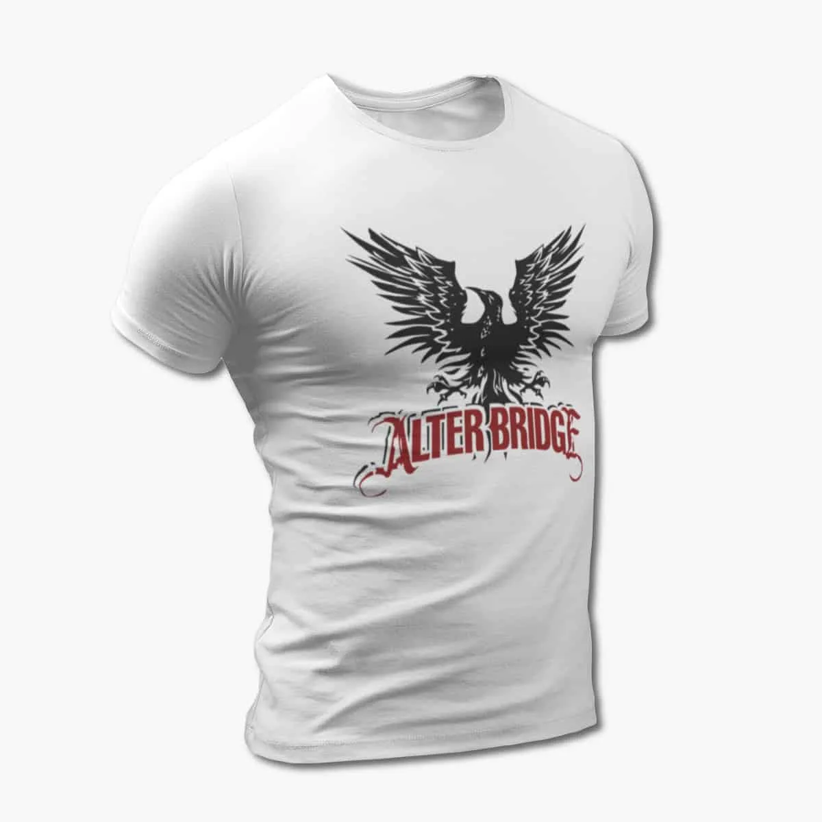 Alter Bridge T-Shirt, Alter Bridge Blackbird White T-Shirt, Hard Rock Merchandise