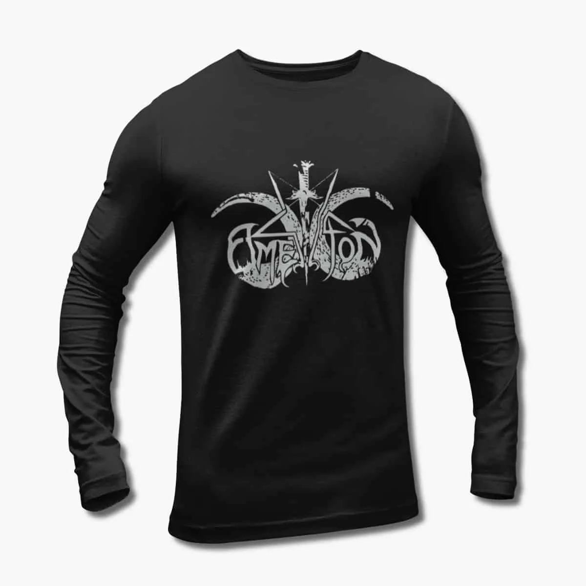 Amestigon Long Sleeve T-Shirt, Amestigon Logo Black Longsleeve T-Shirt, Pagan Black Metal Merchandise