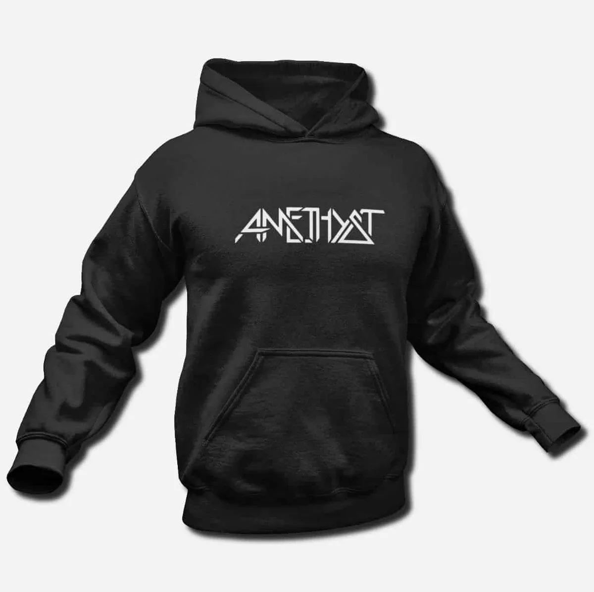 Amethyst Band Hoodie, Amethyst Logo Hooded Sweatshirt, NWOBHM, Hard Rock Merch