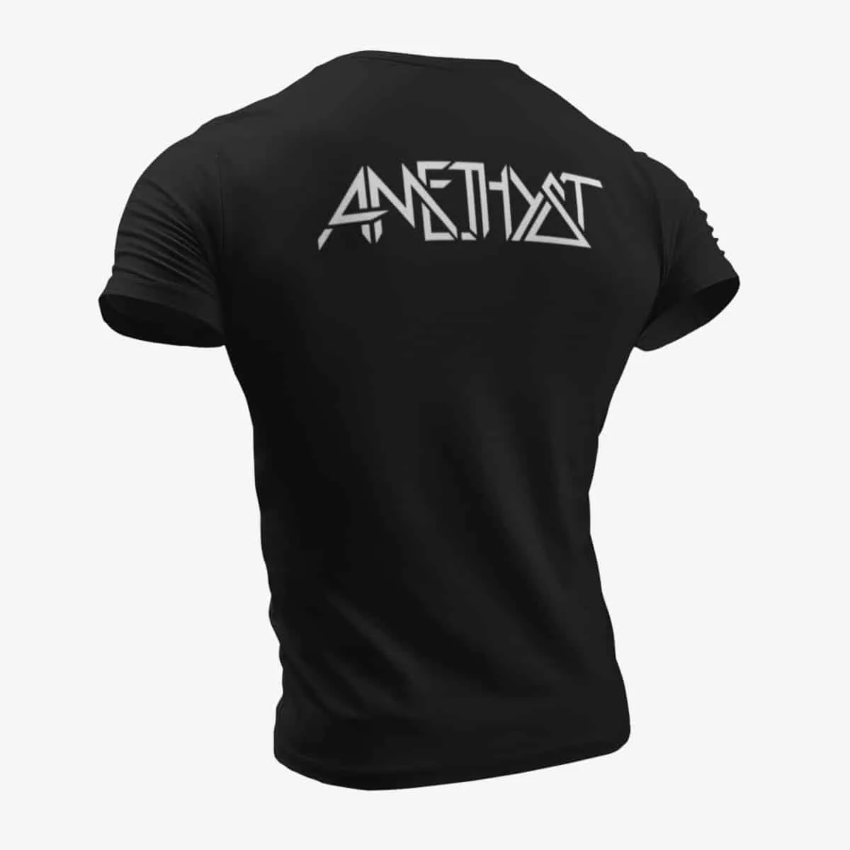 Amethyst T-Shirt, Amethyst Logo Black T-Shirt, Hard Rock Merchandise