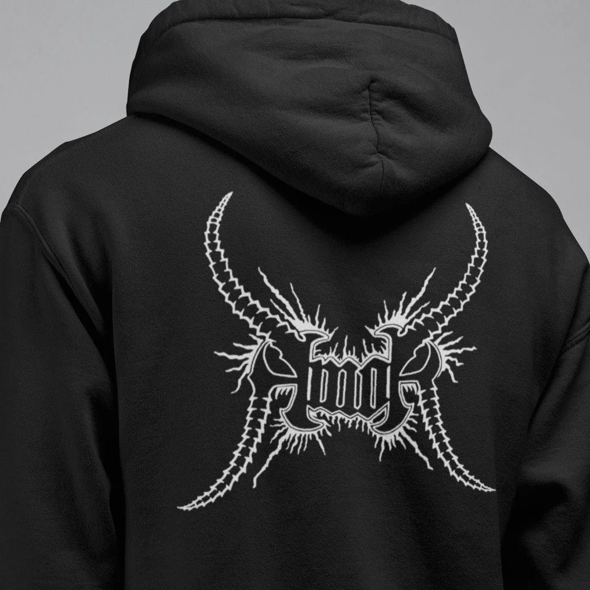 Amok Band Hoodie, Amok Logo Artwork Hooded Sweatshirt, Thrash Metal Merch
