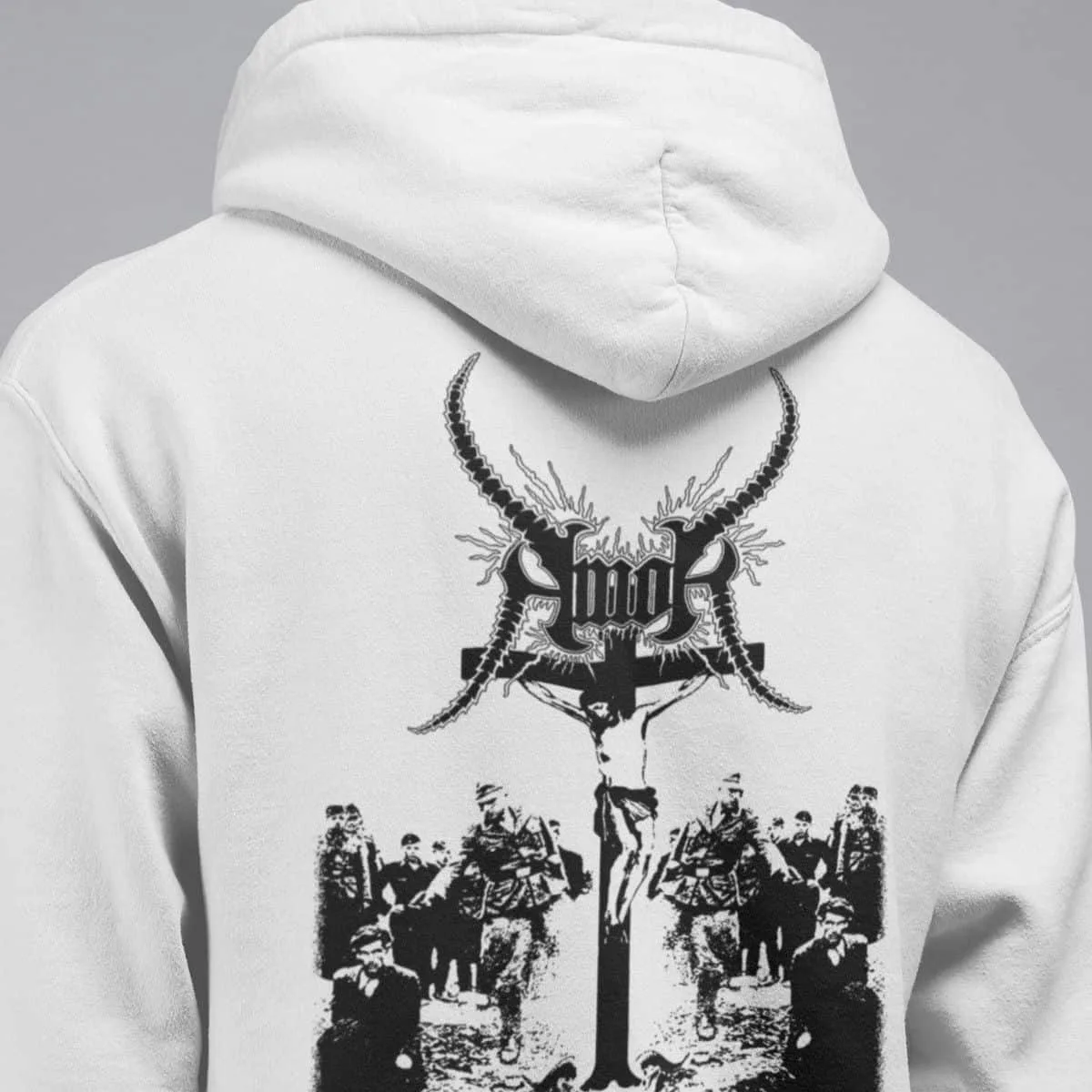 Amok Band Hoodie, Amok Necrospiritual Deathcore Artwork Hooded Sweatshirt, Thrash Metal Merchandise