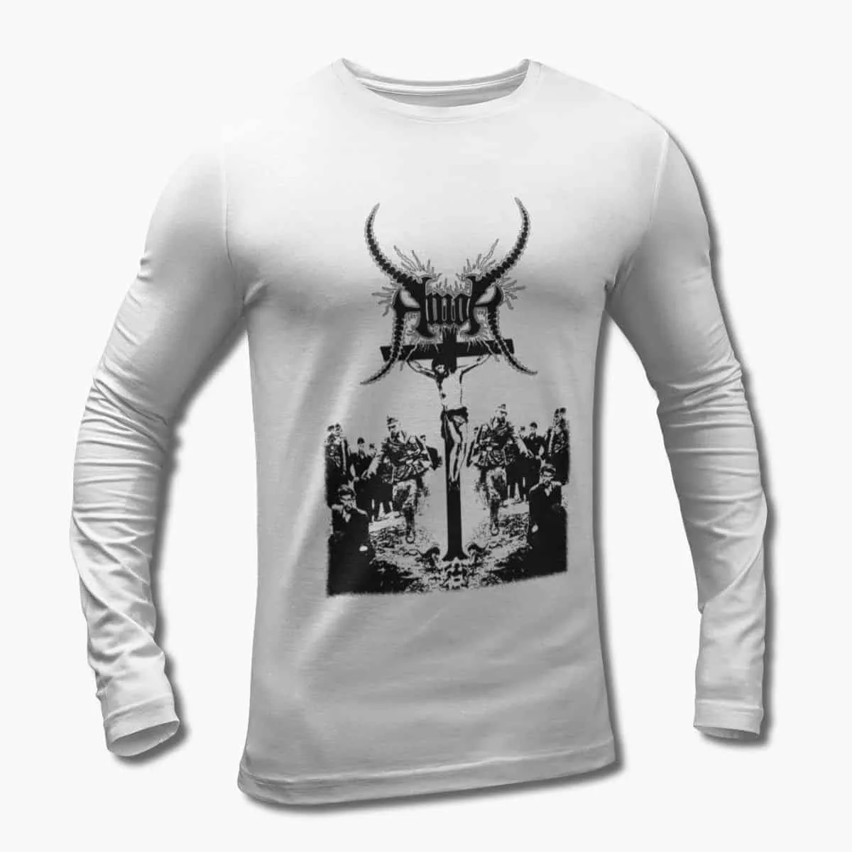 Amok Band Long Sleeve T-Shirt, Amok Necrospiritual Deathcore Artwork Longsleeve T-Shirt, Thrash Metal Merchandise