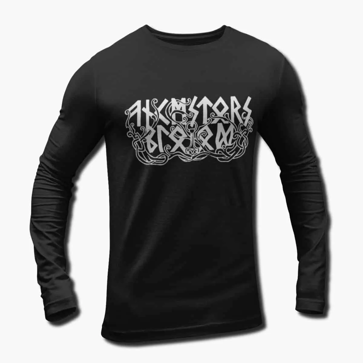 Ancestors Blood Band Long Sleeve T-Shirt, Ancestors Blood Logo Longsleeve T-Shirt, Pagan Black Metal Merchandise