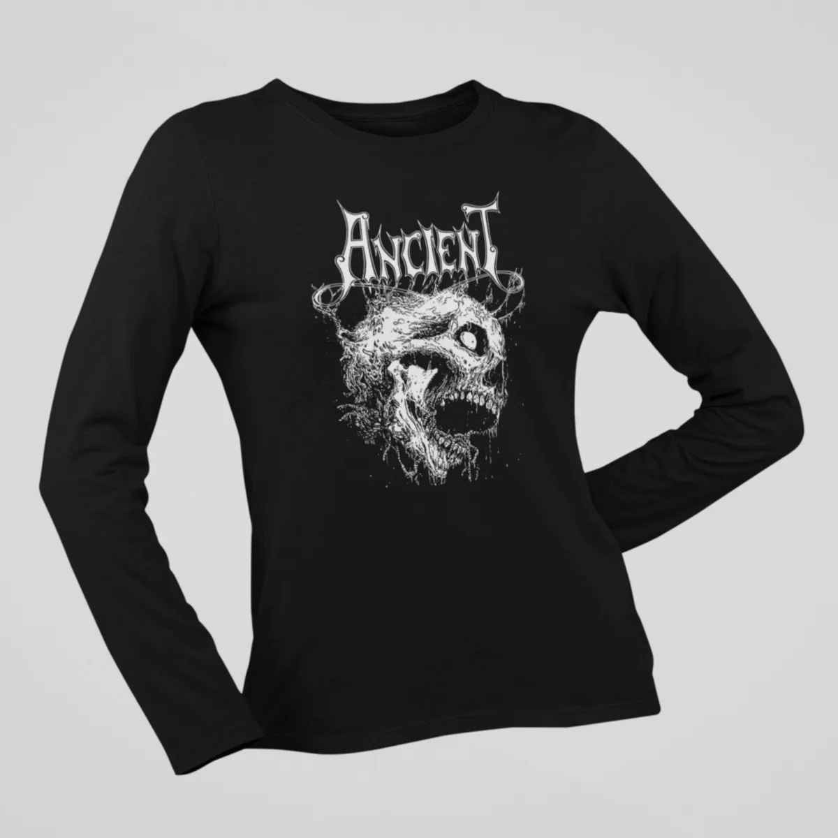 Ancient Long Sleeve, Ancient Artwork Black Longsleeve