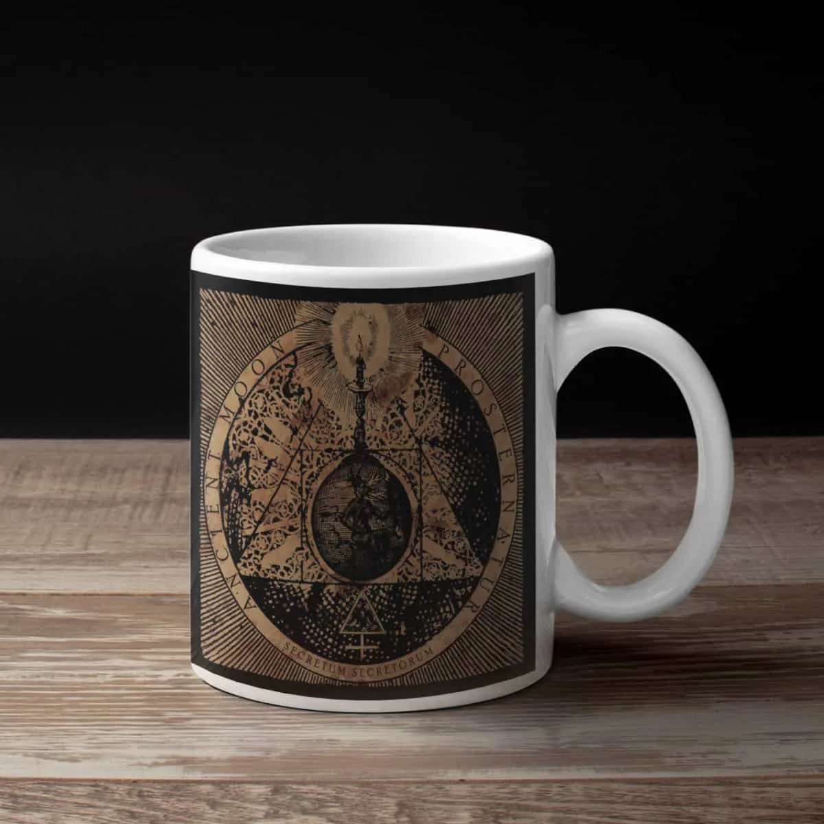 Ancient Moon &amp; Prosternatur Coffee Mug, Ancient Moon &amp; Prosternatur Secretum Secretorum Coffee Mug