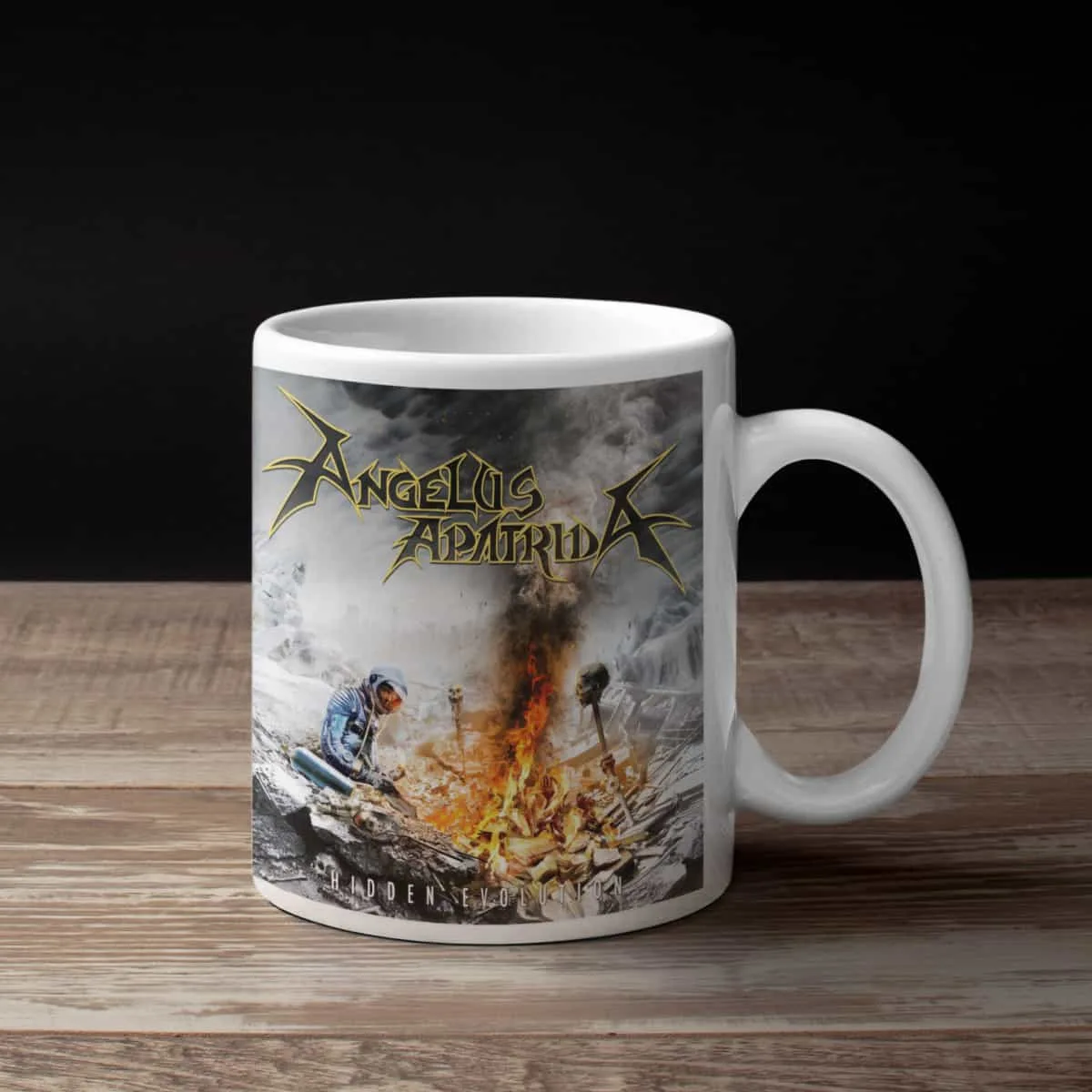 Angelus Apatrida Coffee Mug, Angelus Apatrida Hidden Evolution Coffee Mug