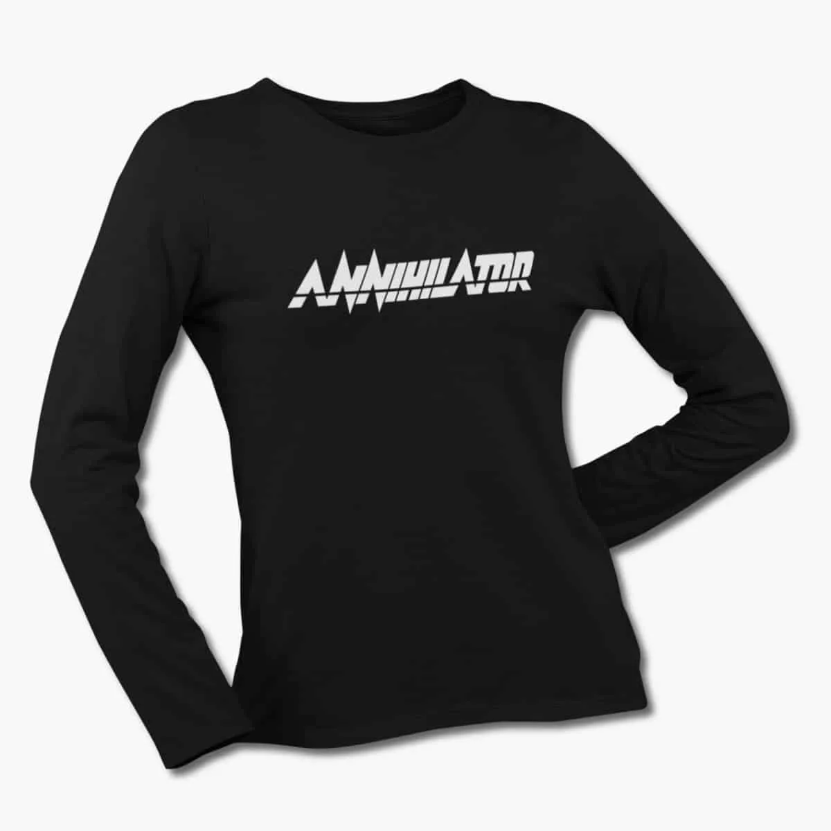 Annihilator Band Long Sleeve T-Shirt, Annihilator Logo Longsleeve T-Shirt, Technical Speed Metal, Thrash Metal Merch