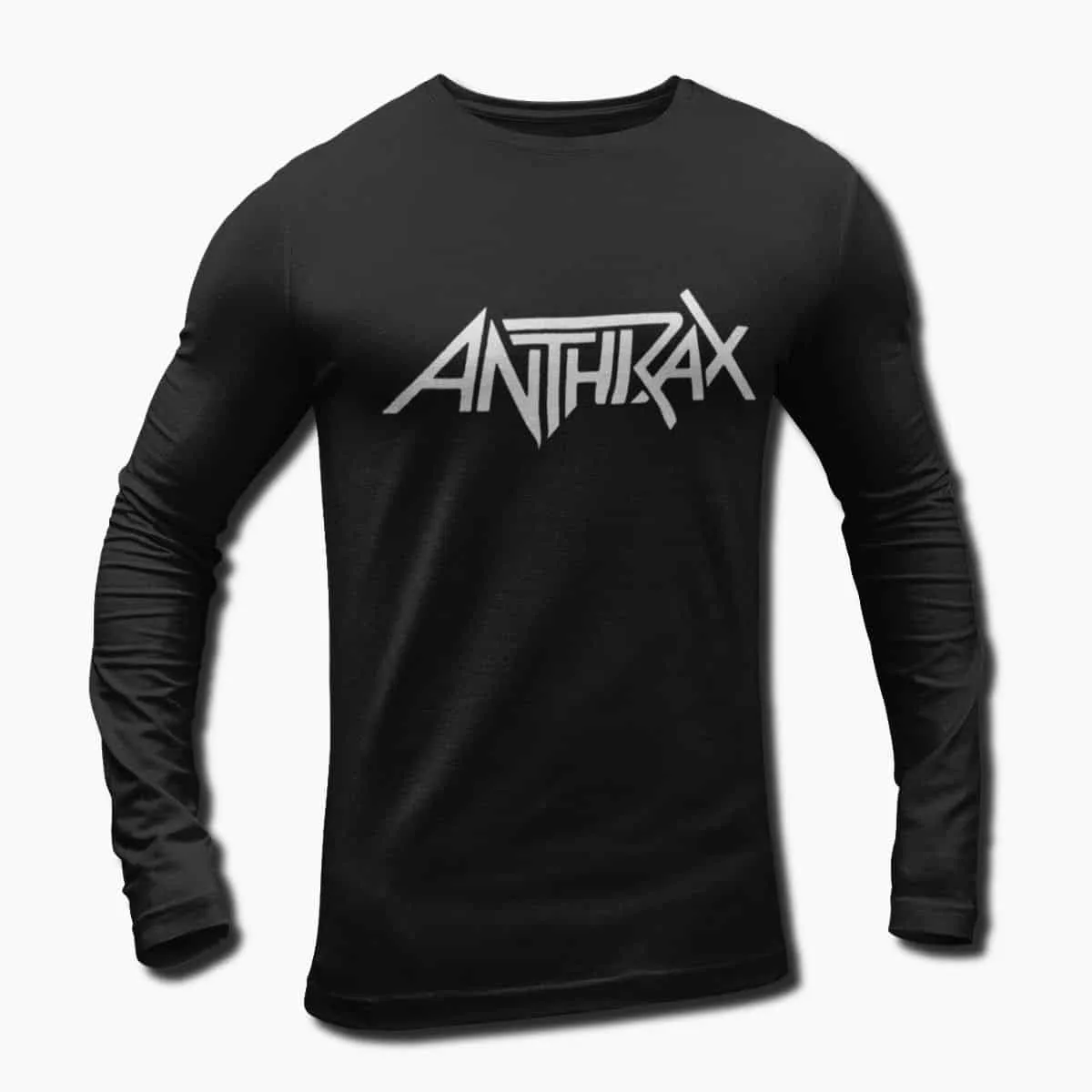 Anthrax Band Long Sleeve T-Shirt, Anthrax Logo Longsleeve T-Shirt, Speed Metal, Thrash Metal Merchandise