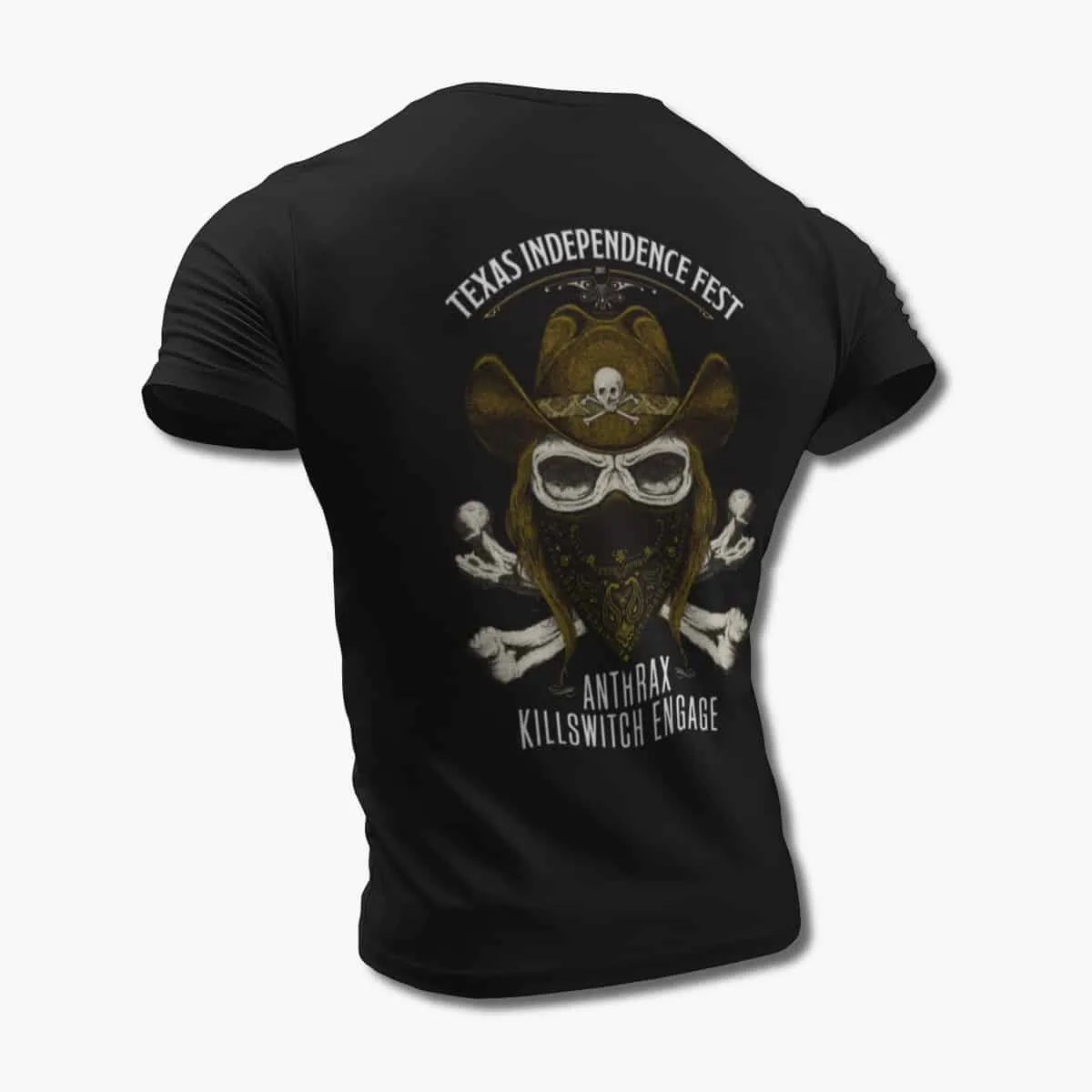 Anthrax Killswitch Engage T-Shirt, Anthrax Killswitch Engage Texas Independence Fest Black T-Shirt, Thrash Metal Merchandise