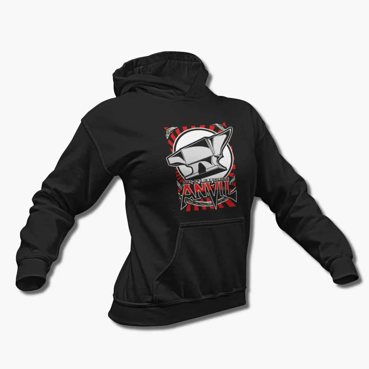 Anvil Band Hoodie, Anvil Concert Artwork Hooded Sweatshirt, Heavy Metal Merch