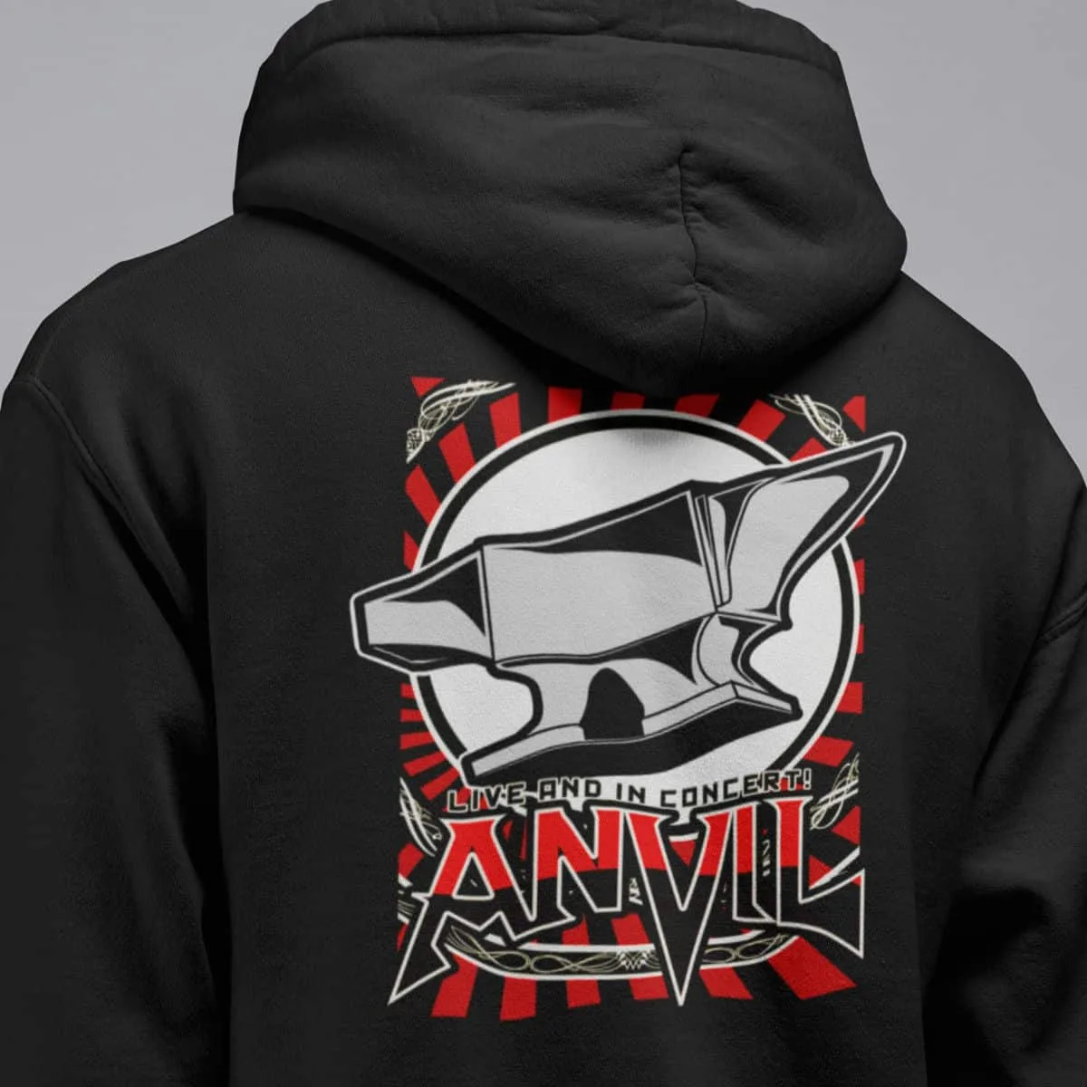 Anvil Band Hoodie, Anvil Concert Artwork Hooded Sweatshirt, Heavy Metal Merch
