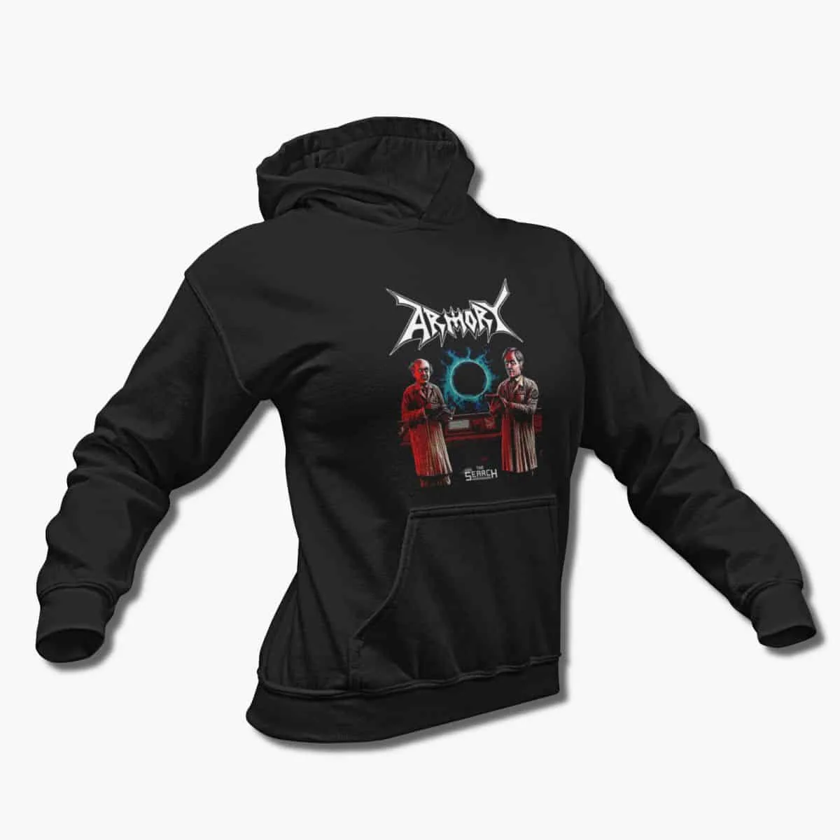Armory Band Hoodie, Armory The Search Artwork Black Hooded Sweatshirt, Speed Metal Merchandise