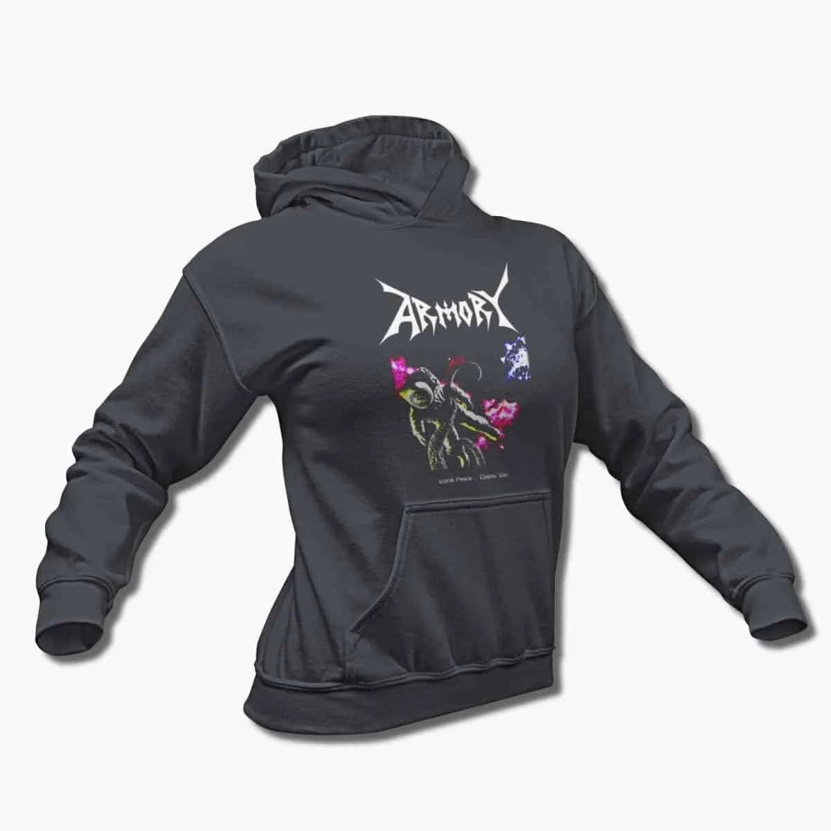 Armory Band Hoodie, Armory World Peace Cosmic War Artwork Hooded Sweatshirt, Speed Metal Merchandise