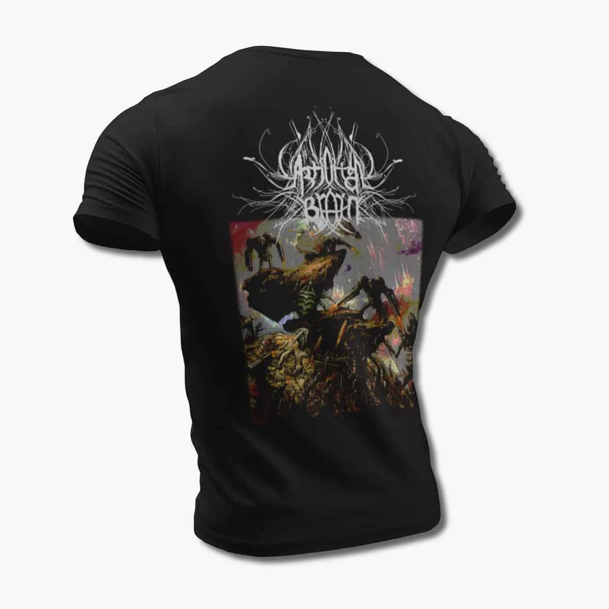 Artificial Brain Band T-Shirt, Artificial Brain Labyrinth Constellation Black T-Shirt, Technical Death Metal Merchandise