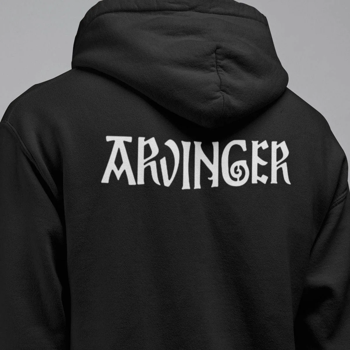Arvinger Band Hoodie, Arvinger Logo Hooded Sweatshirt, Folk, Viking, Black Metal Merch