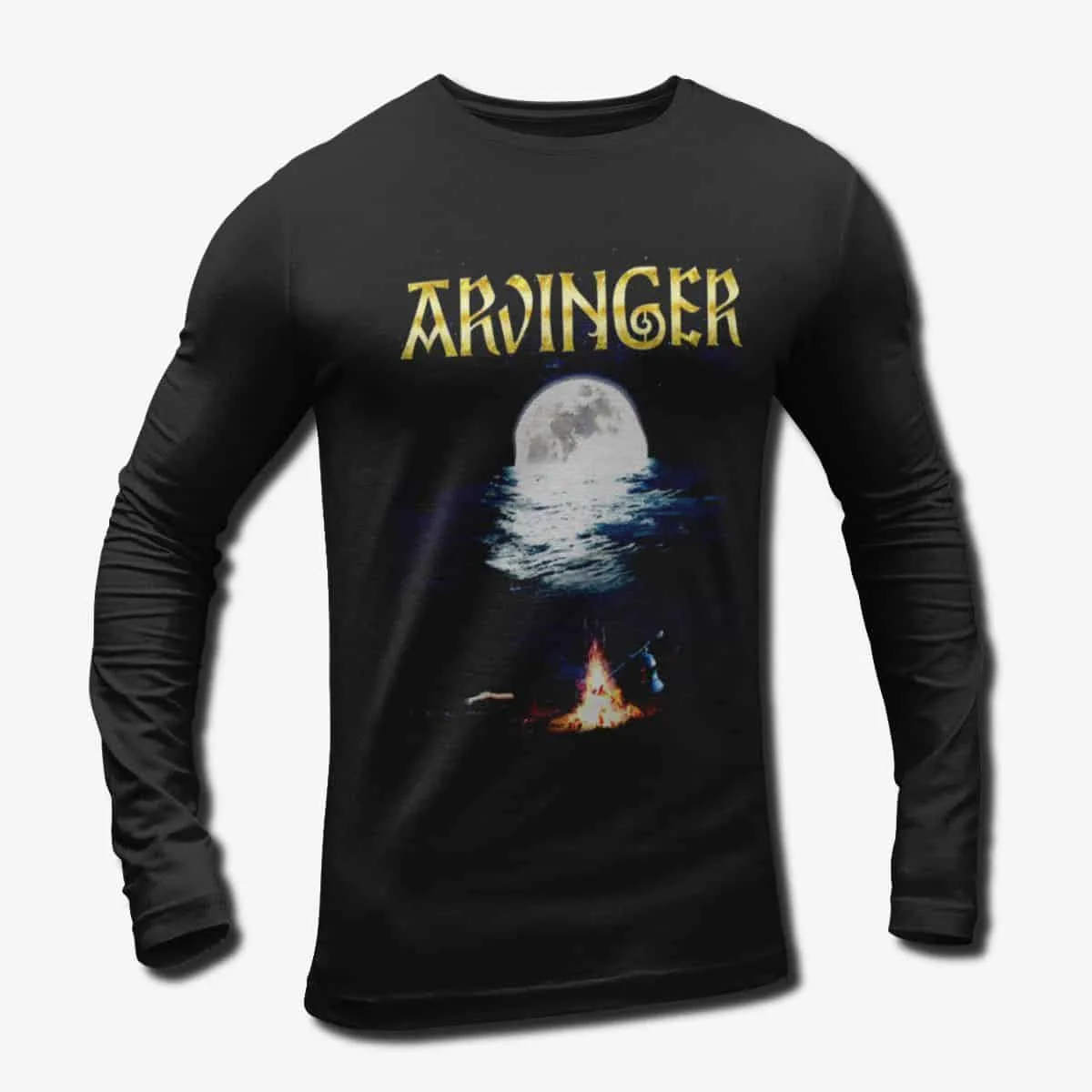 Arvinger Band Long Sleeve T-Shirt, Arvinger Rast Longsleeve Tee, Black Metal Merch