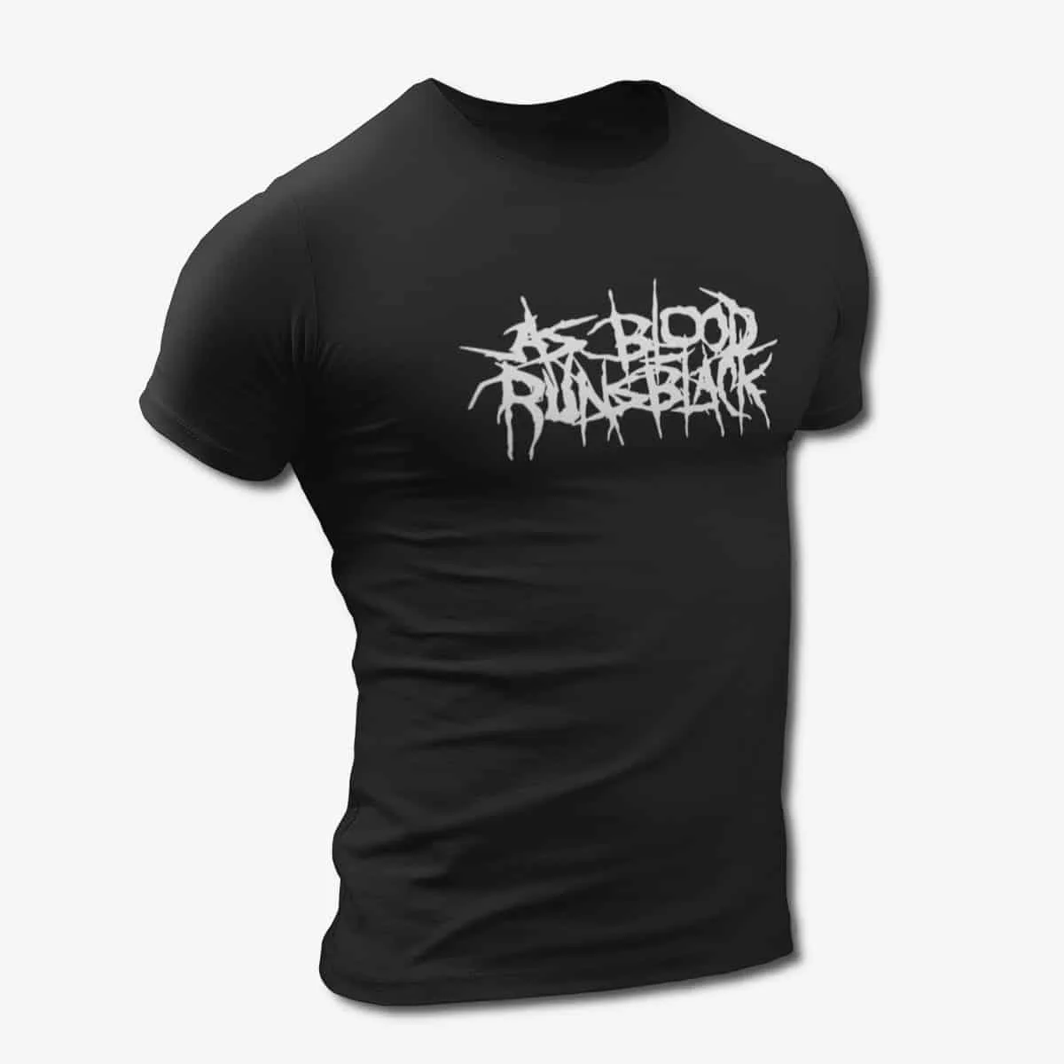 As Blood Runs Black T-Shirt, As Blood Runs Black Logo Black T-Shirt, Melodic Deathcore Merchandise
