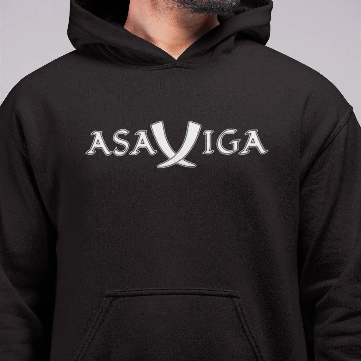 Asaviga Band Hoodie, Asaviga Logo Hooded Sweatshirt, Viking Metal, Pagan Metal Merch