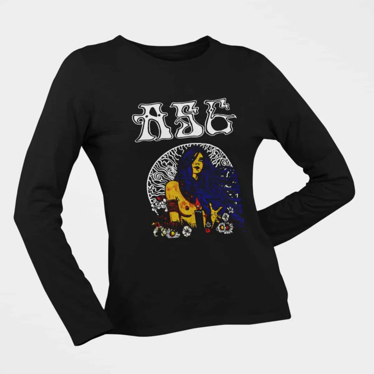 ASG Long Sleeve T-Shirt, ASG Survive Sunrise Black Longsleeve T-Shirt, Stoner Metal Merchandise