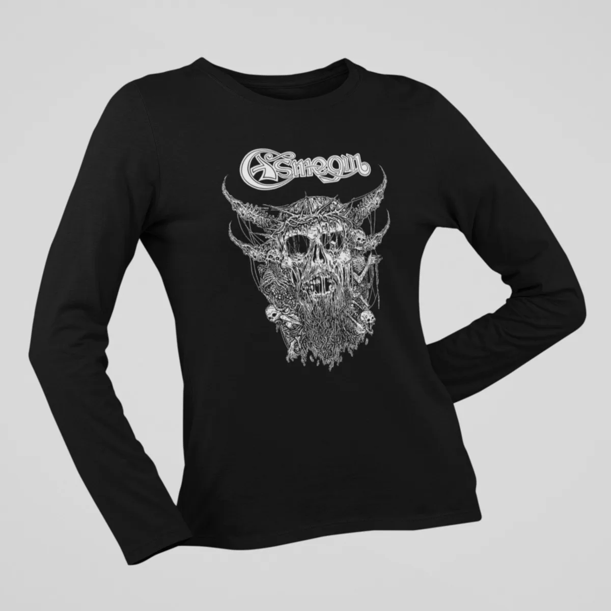Asmegin Long Sleeve, Asmegin Artwork Black Longsleeve