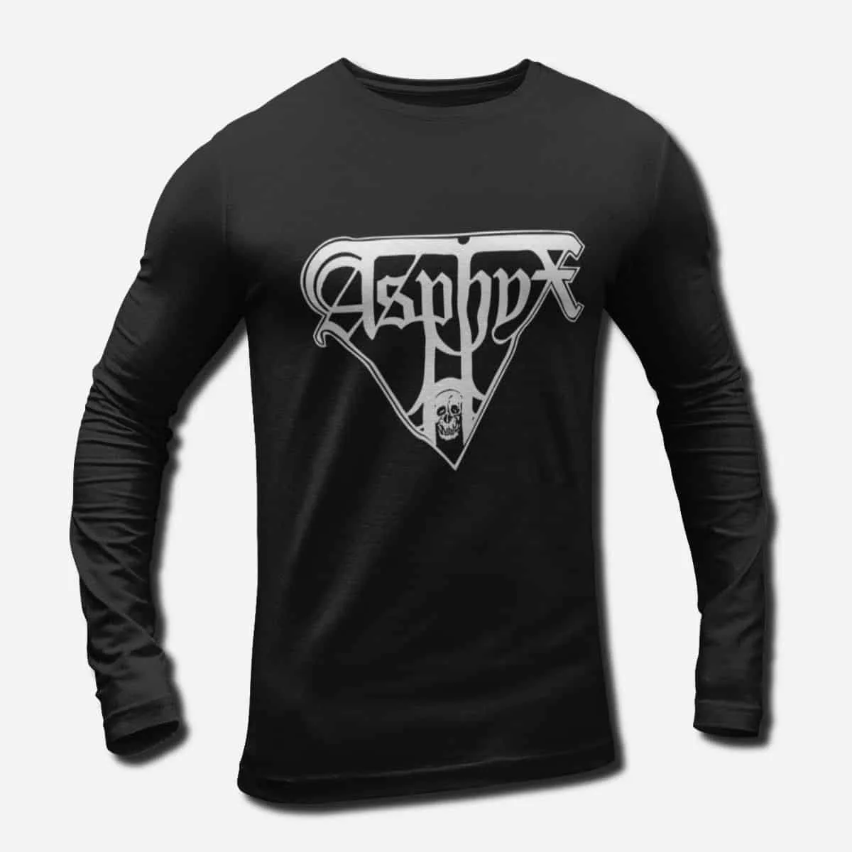Asphyx Band Long Sleeve T-Shirt, Asphyx Logo Longsleeve T-Shirt, Death Metal, Doom Metal Merch