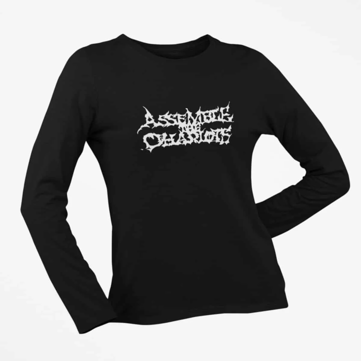 Assemble the Chariots Long Sleeve T-Shirt, Assemble the Chariots Logo Black Long Sleeve T-Shirt, Symphonic Black Metal Merchandise