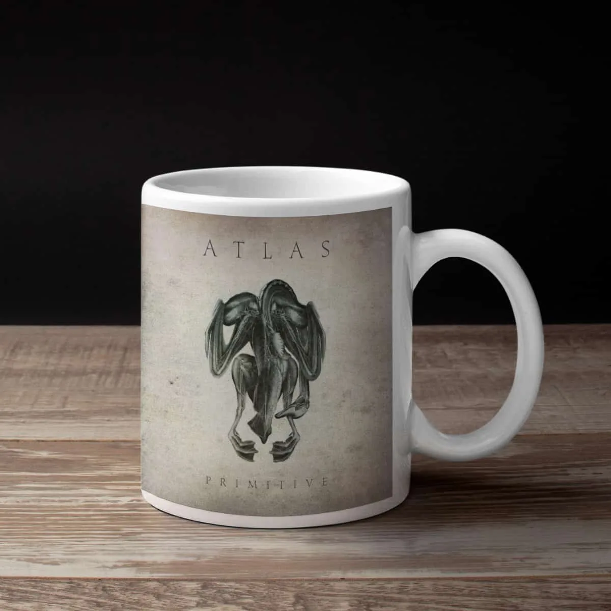 Atlas Coffee Mug, Atlas Primitive Coffee Mug