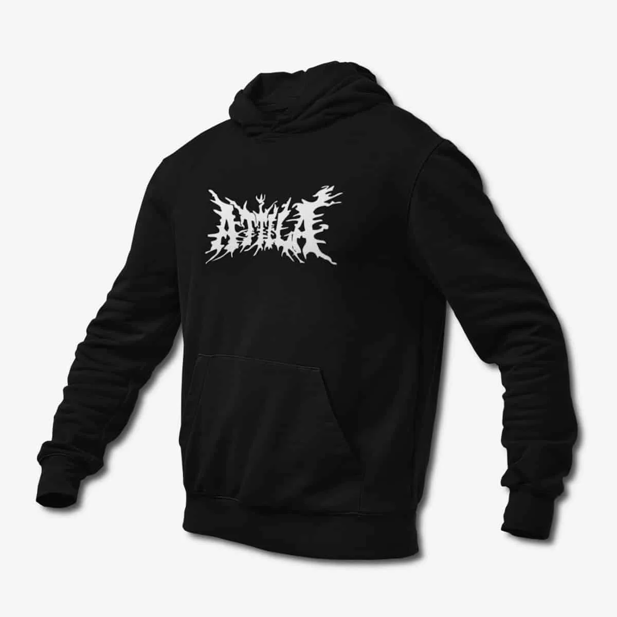 Attila Hoodie, Attila Band Logo Black Hoodie, Nu Metal Merchandise