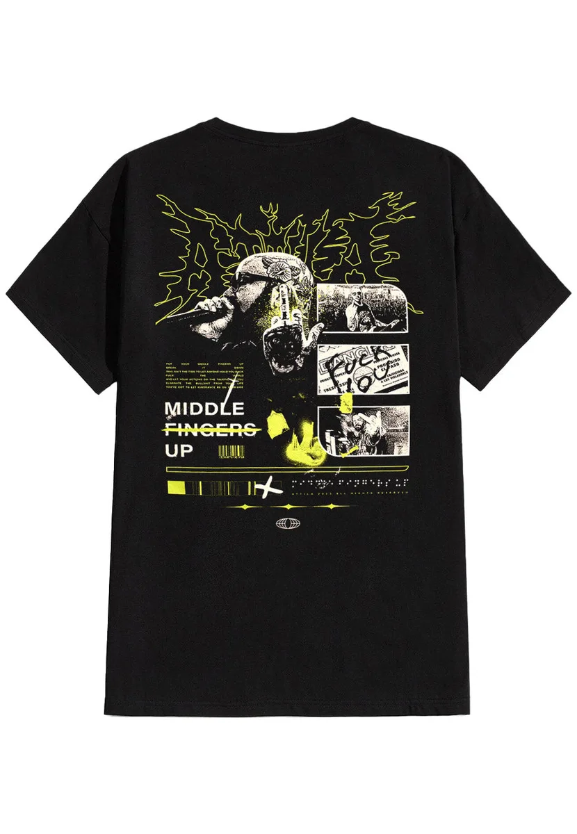 Attila Middle Fingers Up T-Shirt