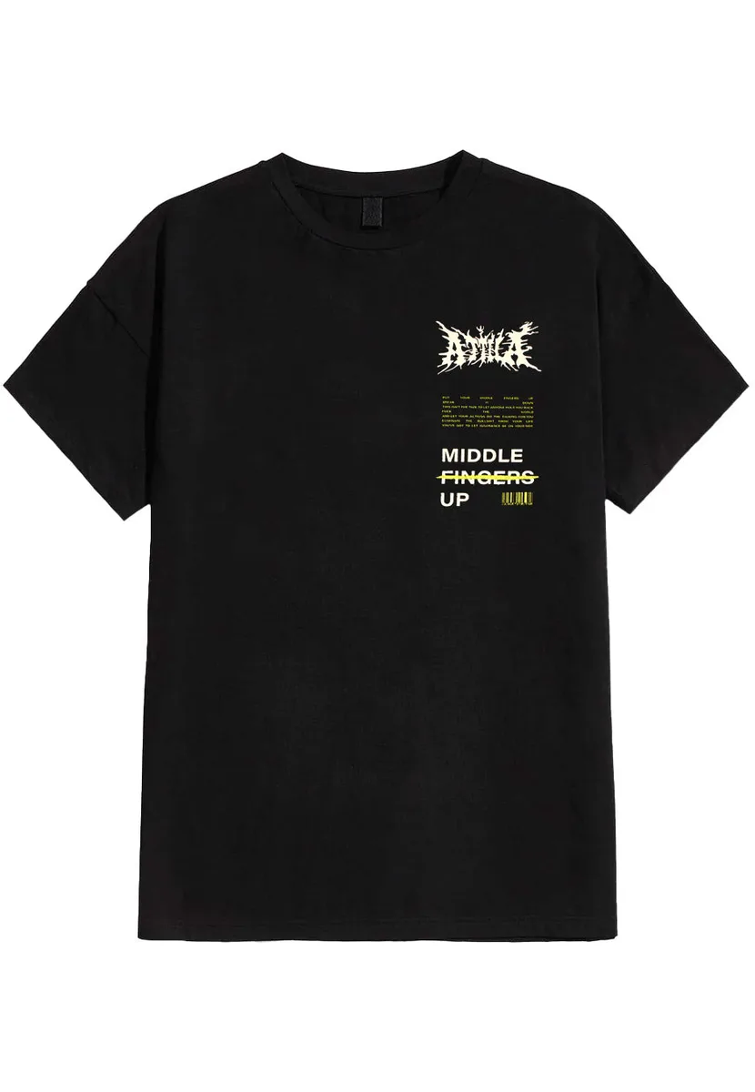 Attila Middle Fingers Up T-Shirt