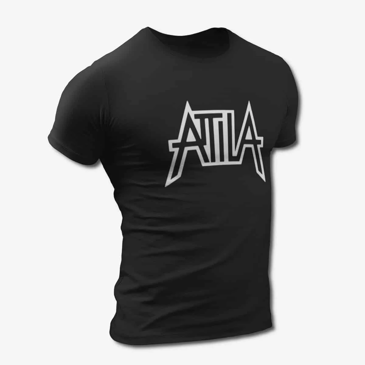 Attila T-Shirt, Attila Band Logo Black T-Shirt, Power Metal Merchandise