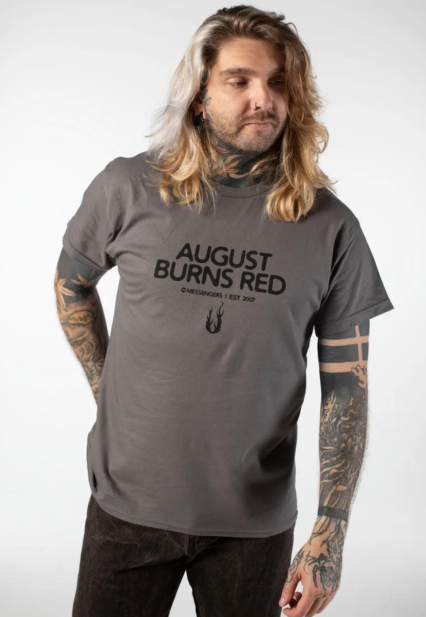 August Burns Red Messengers Candle Charcoal T-Shirt