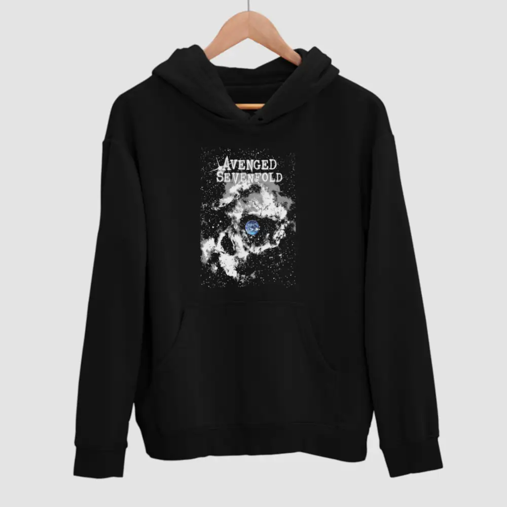 Avenged Sevenfold Hoodie, Avenged Sevenfold The Stage Black Hooded Pullover, Heavy Metal Merchandise