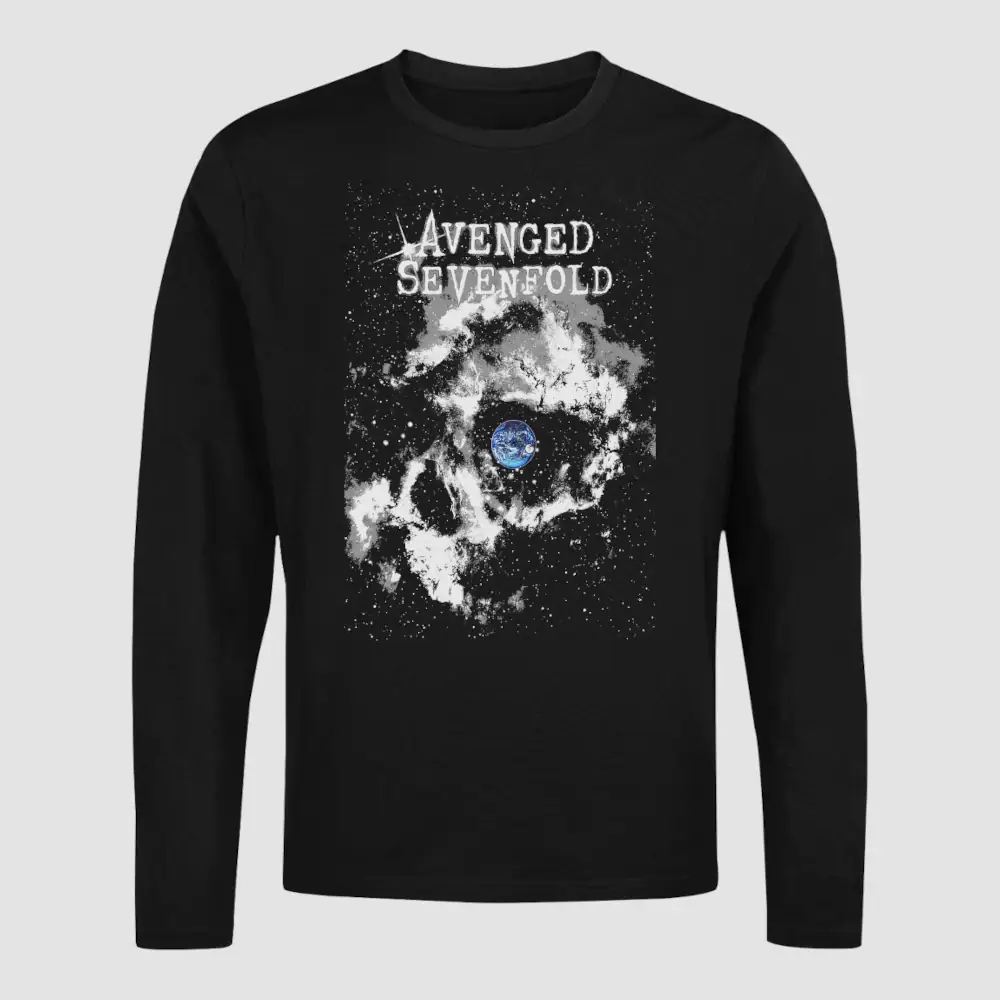 Avenged Sevenfold Long Sleeve T-Shirt, Avenged Sevenfold The Stage Black Longsleeve T-Shirt, Heavy Metal Merchandise