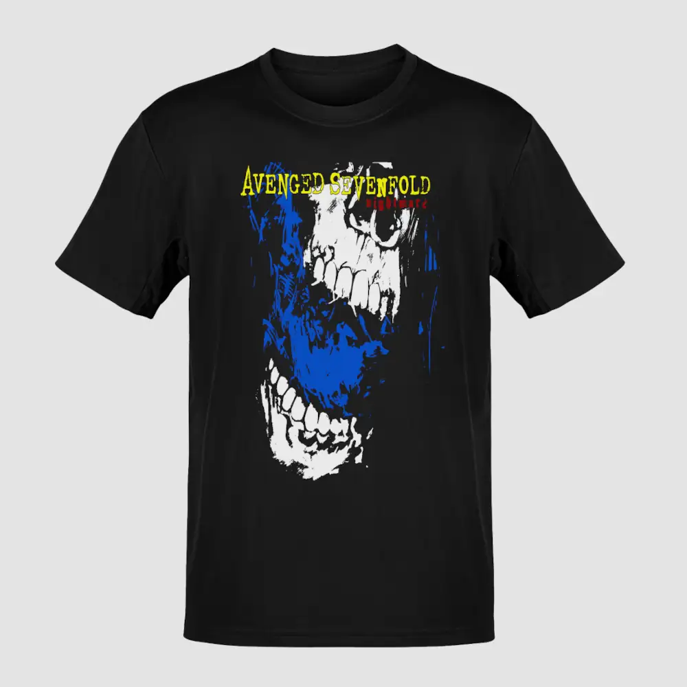 Avenged Sevenfold T-Shirt, Avenged Sevenfold Nightmare Artwork Black T-Shirt, Heavy Metal Merchandise