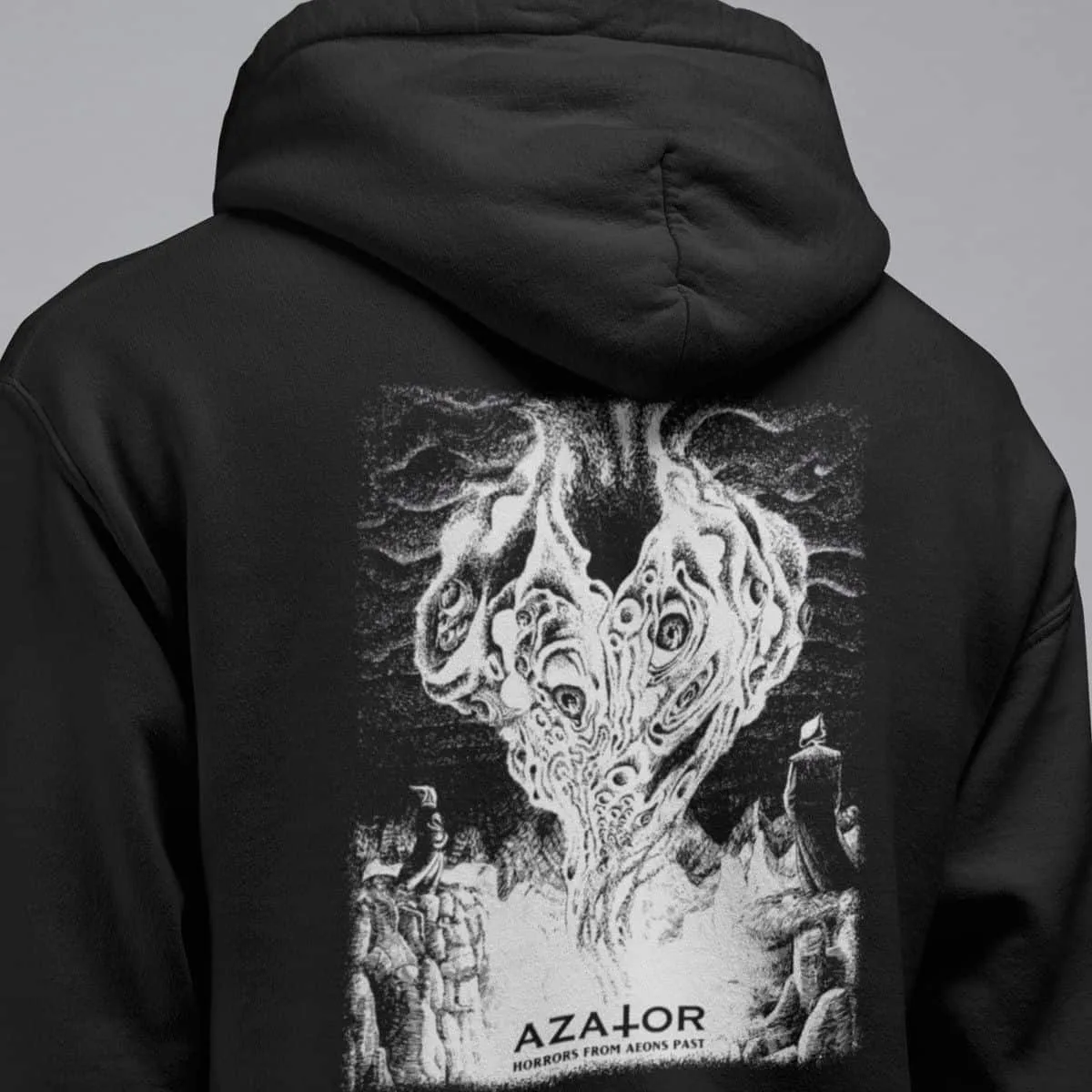 Azator Band Hoodie, Azator Horrors From Aeons Past Hooded Sweatshirt, Blackened Thrash Metal Merch