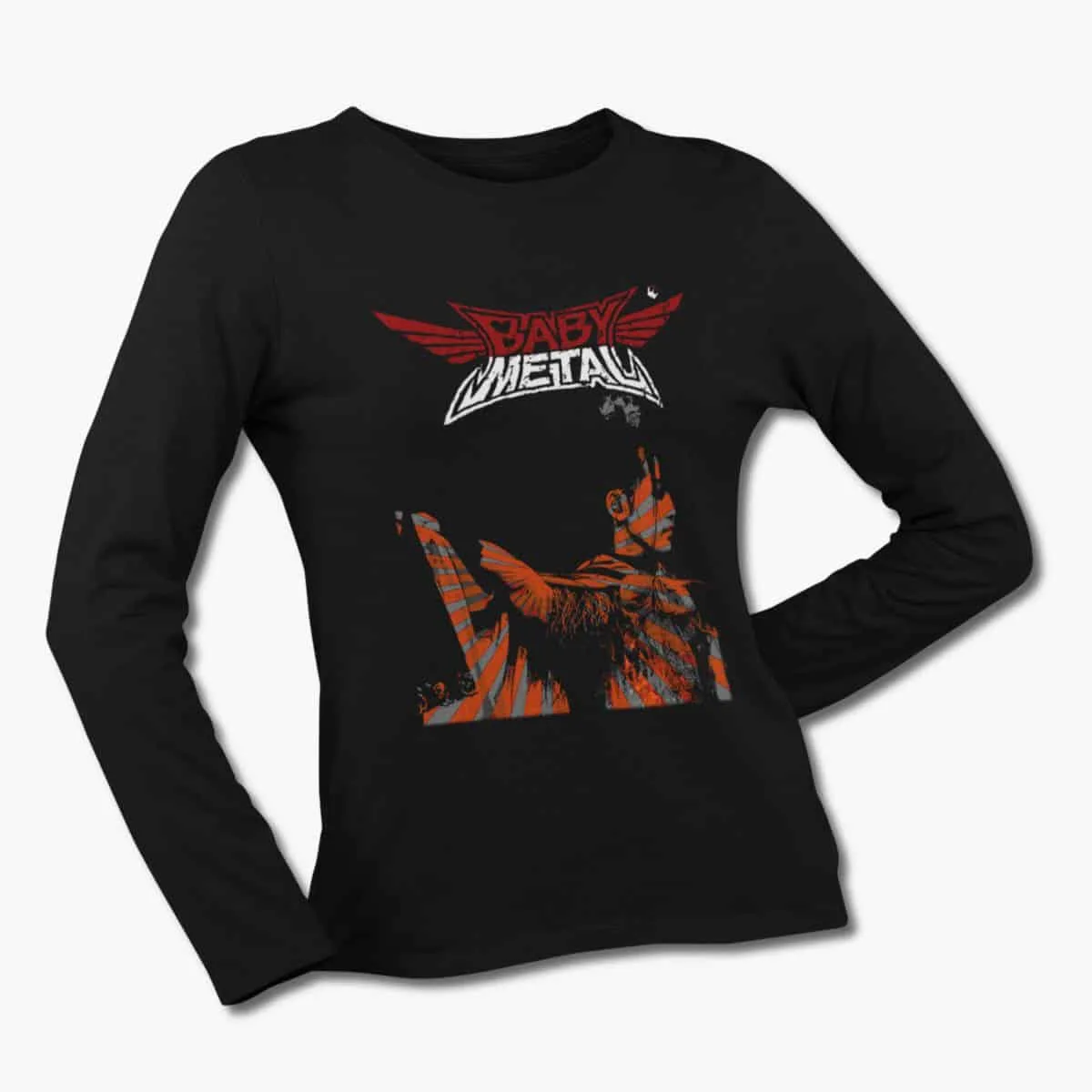BabyMetal Band Long Sleeve T-Shirt, Baby Metal Artwork Black Longsleeve T-Shirt, Power Metal Merchandise