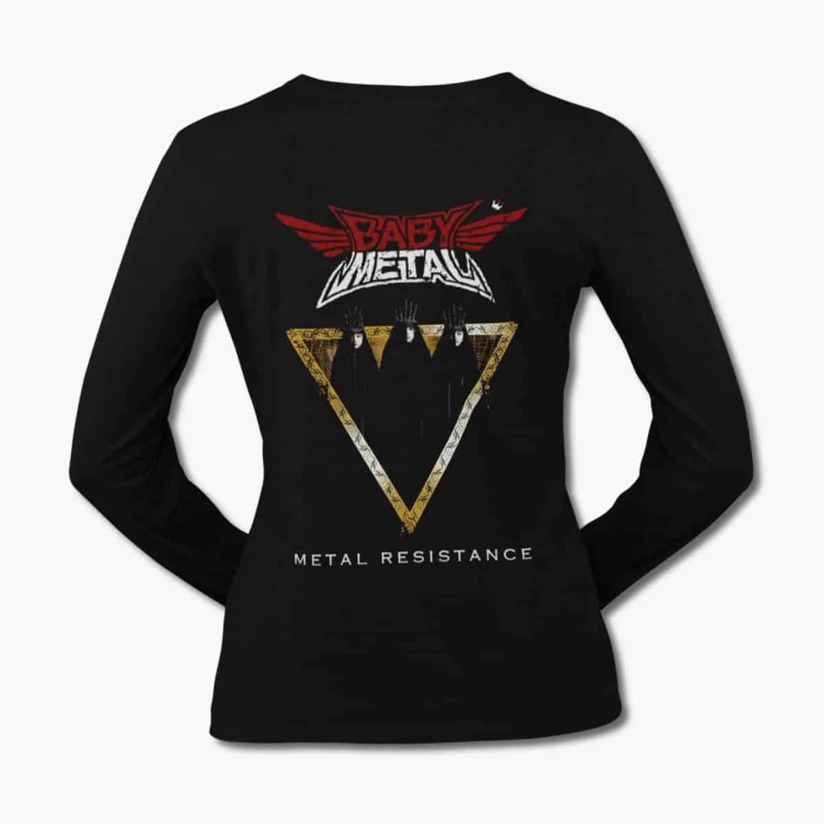BabyMetal Band Long Sleeve T-Shirt, Baby Metal Metal Resistance Black Longsleeve T-Shirt, Power Metal Merchandise