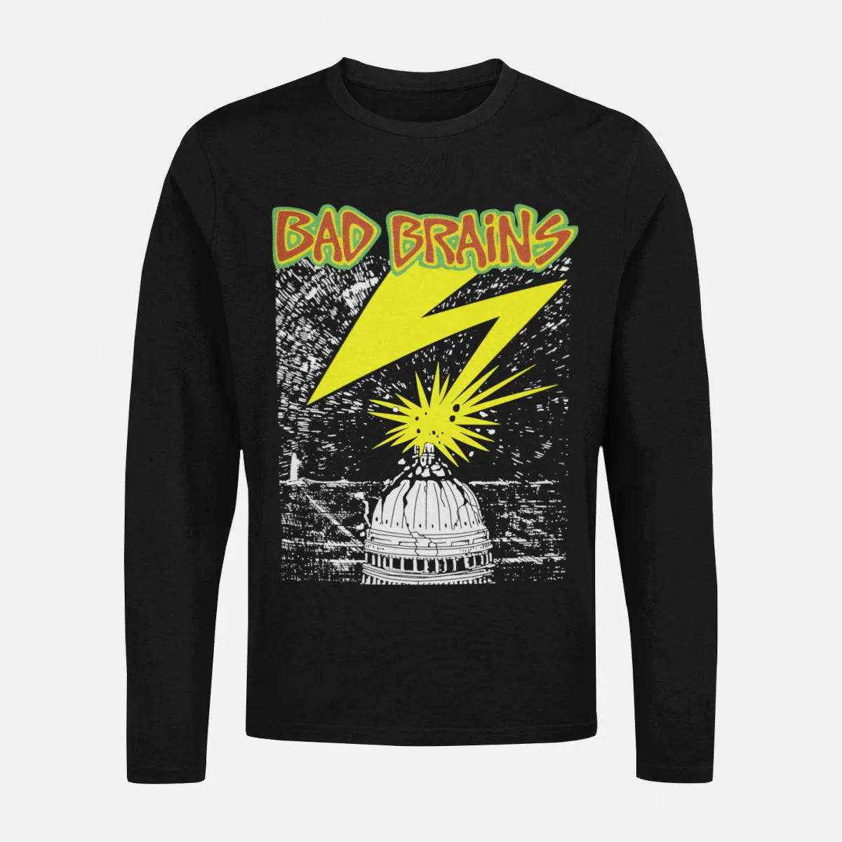 Bad Brains Longsleeve T-Shirt, Bad Brains Band Black Long Sleeve, Heavy Metal Merchandise