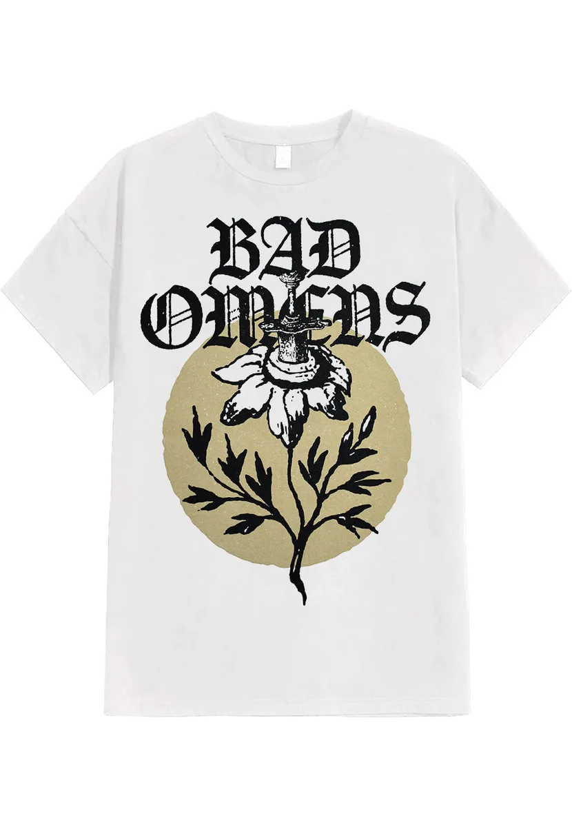 Bad Omens Sunflower White T-Shirt