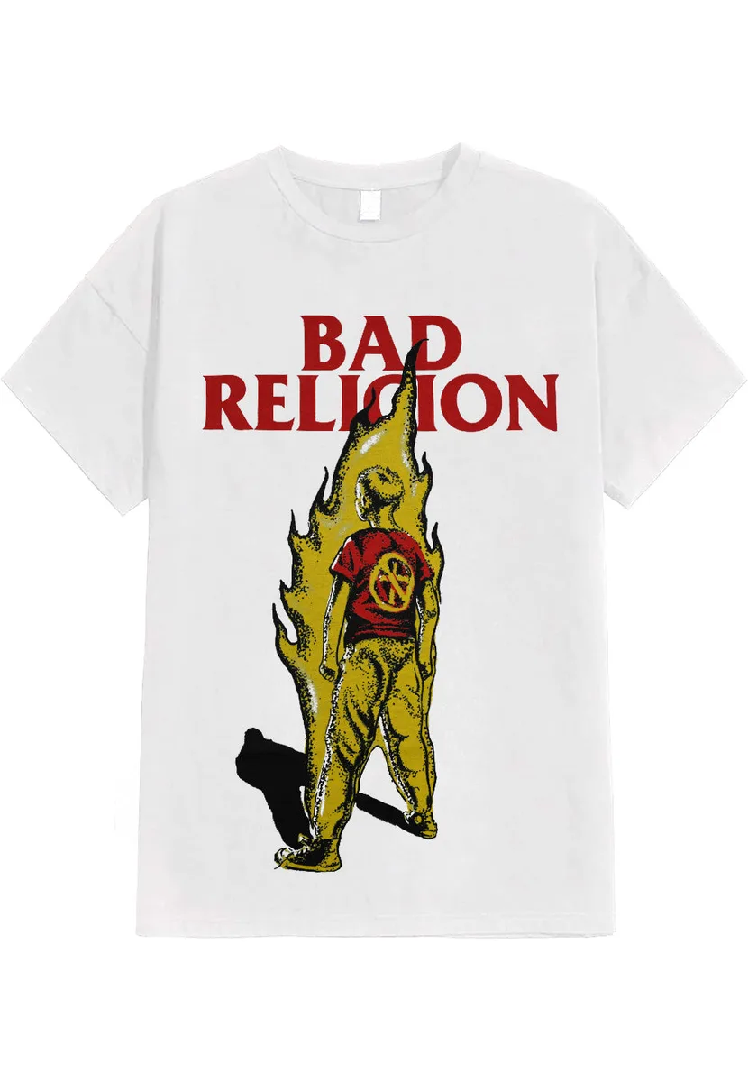 Bad Religion Boy On Fire White T-Shirt