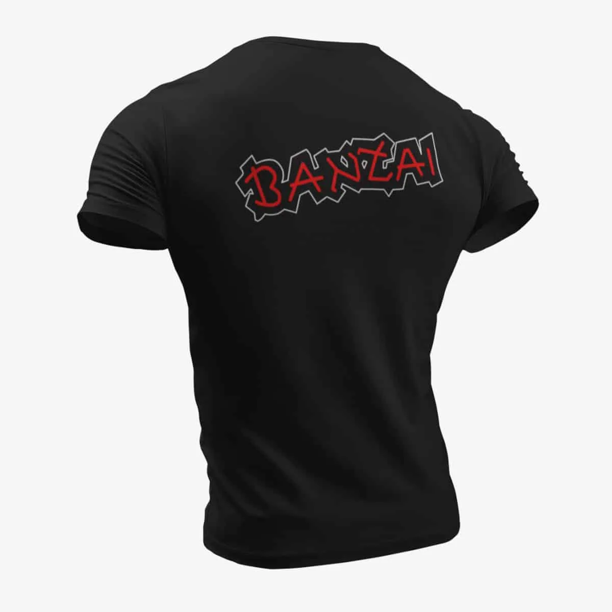 Banzai T-Shirt, Banzai Logo Black T-Shirt, Hard Rock Merchandise