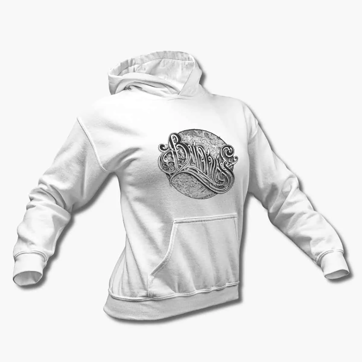 Baroness Band Hoodie, Baroness Logo White Hooded Sweatshirt, Progressive Sludge Metal Merchandise