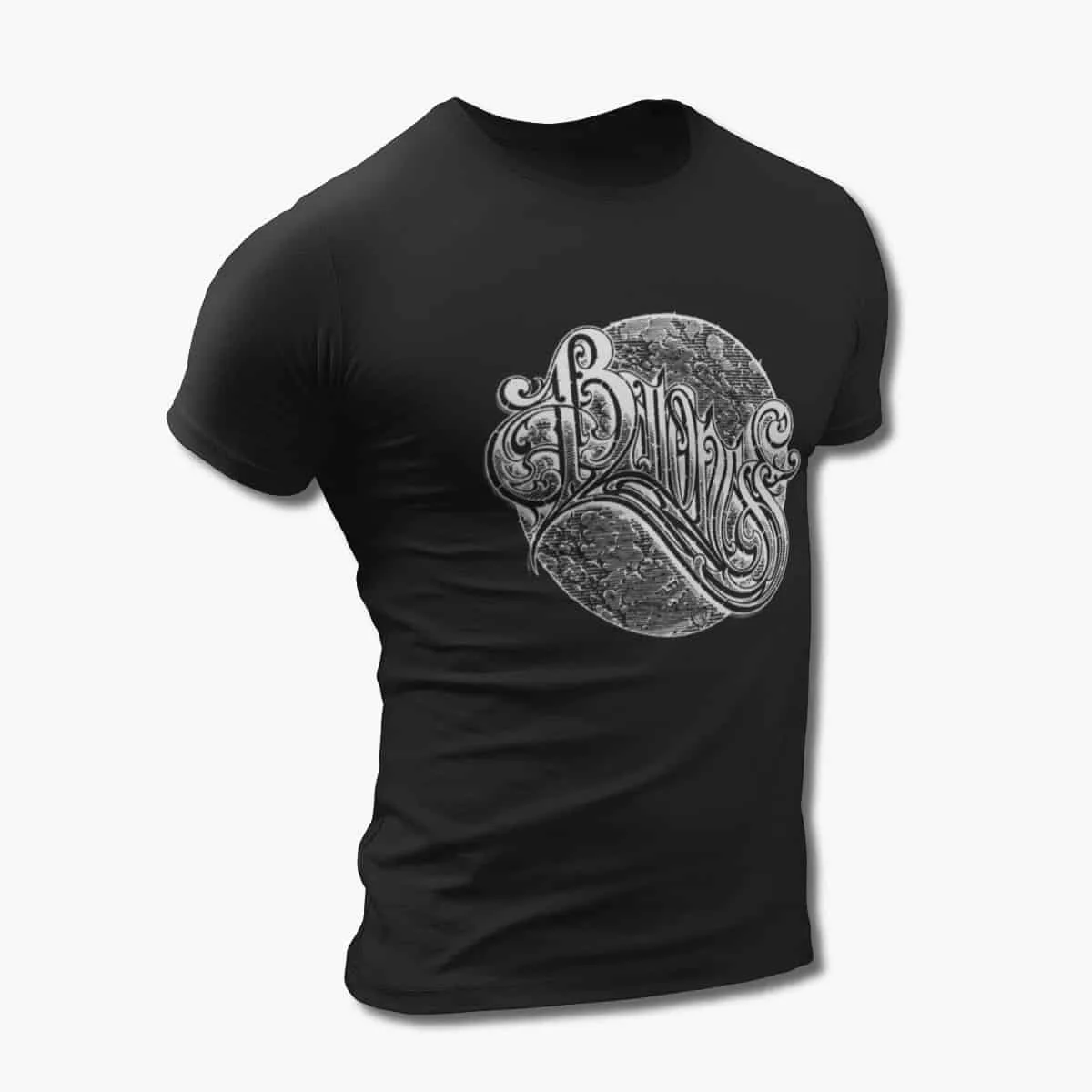 Baroness Band T-Shirt, Baroness Logo Black T-Shirt, Progressive Sludge Metal Merchandise