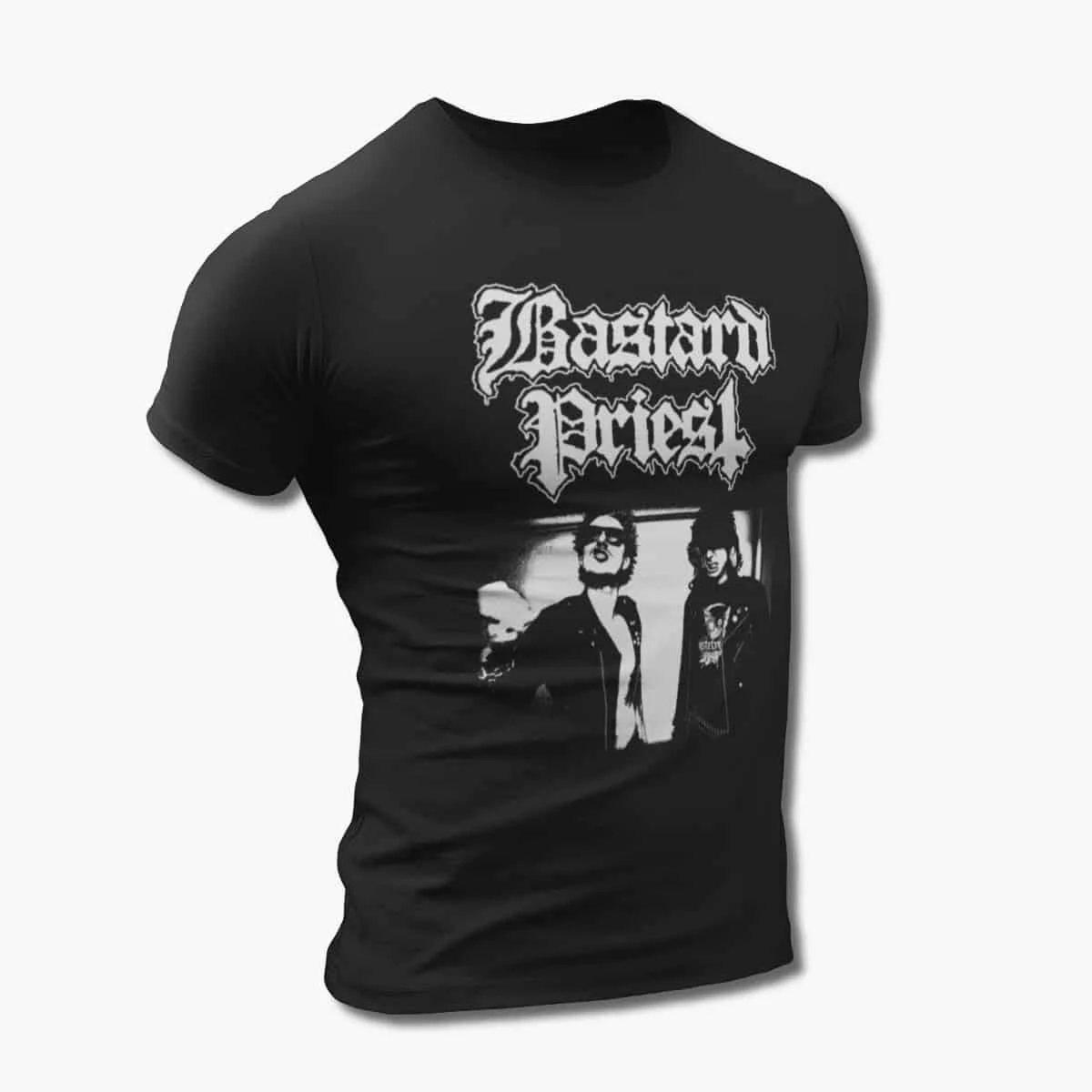 Bastard Priest Band T-Shirt, Bastard Priest Artwork Black T-Shirt, Death Metal Merchandise