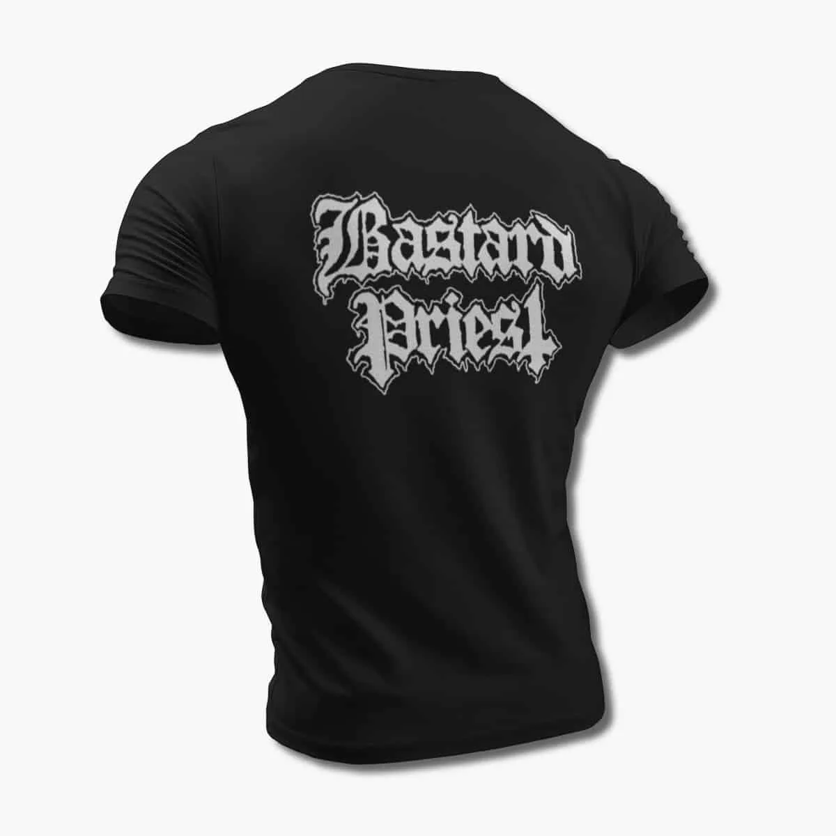 Bastard Priest Band T-Shirt, Bastard Priest Logo Black T-Shirt, Death Metal Merchandise