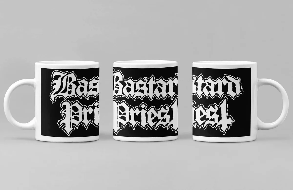 Bastard Priest Coffee Mug, Bastard Priest Logo Coffee Mug