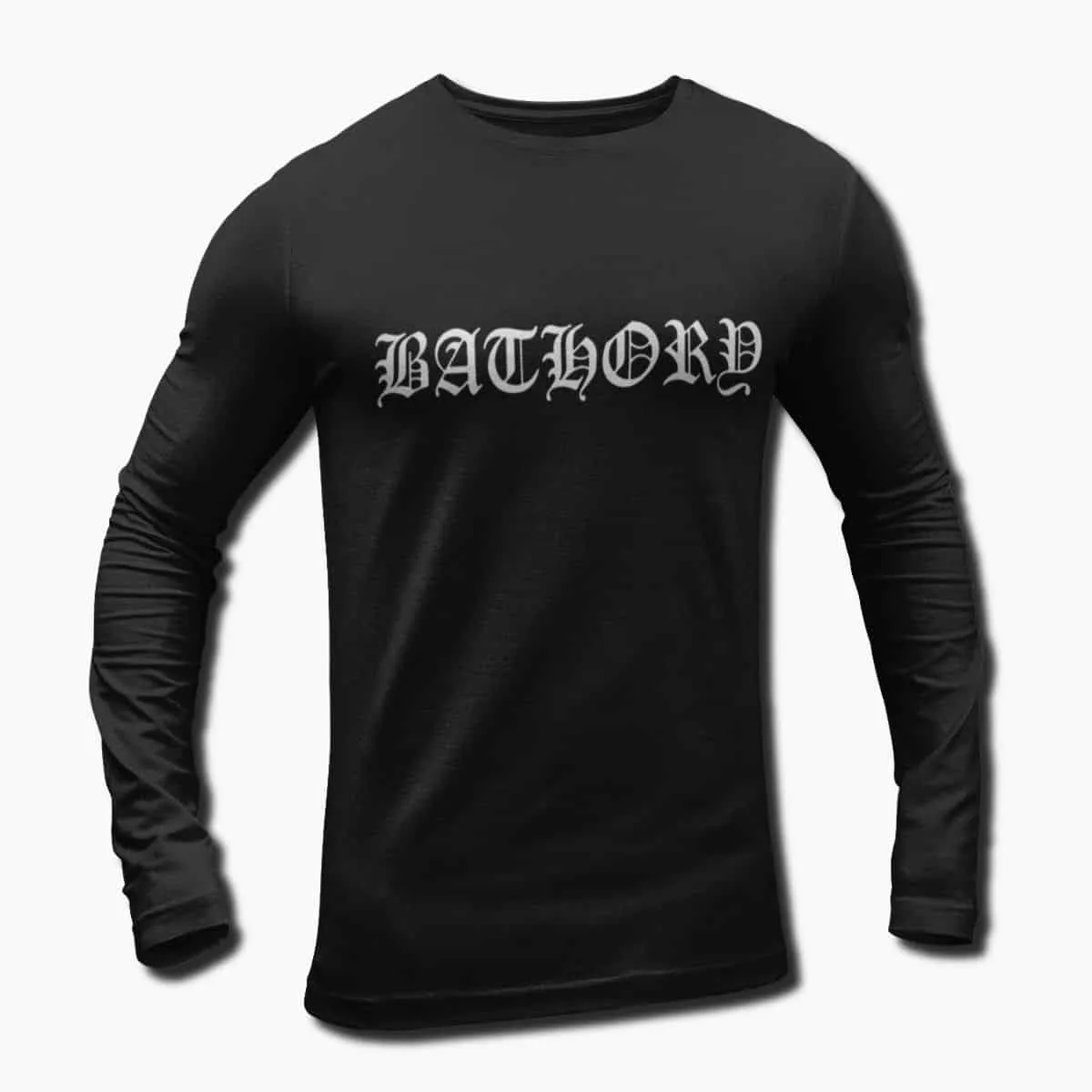 Bathory Band Long Sleeve T-Shirt, Bathory Logo Longsleeve T-Shirt, Viking Metal, Thrash Metal Merchandise