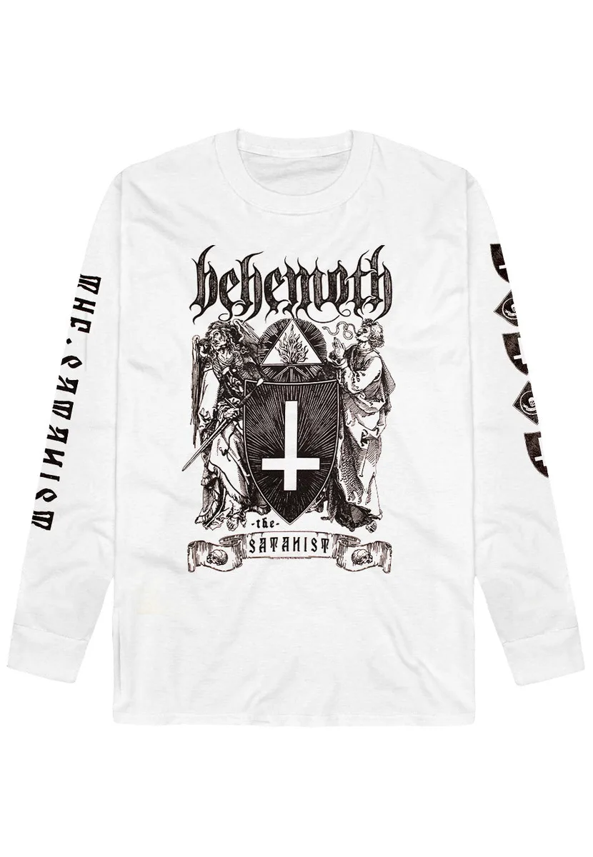 Behemoth The Satanist White Long Sleeve